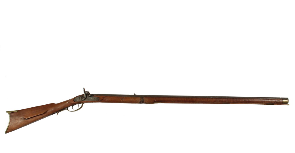 Appraisal: LONG RIFLE - th c Pennsylvania cal Flintlock Rifle converted