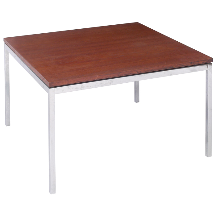 Appraisal: Florence Knoll occasional table by Knoll Associates square teak top