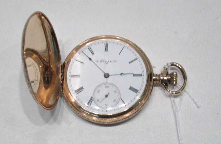 Appraisal: ELGIN FOURTEEN KARAT GOLD CASE POCKET WATCH model grade jewel