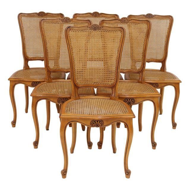 Appraisal: lot of French Louis XV style dining chairs th c