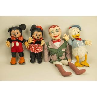 Appraisal: Walt Disney Dolls Jerry Mahoney Doll Lot of four dolls