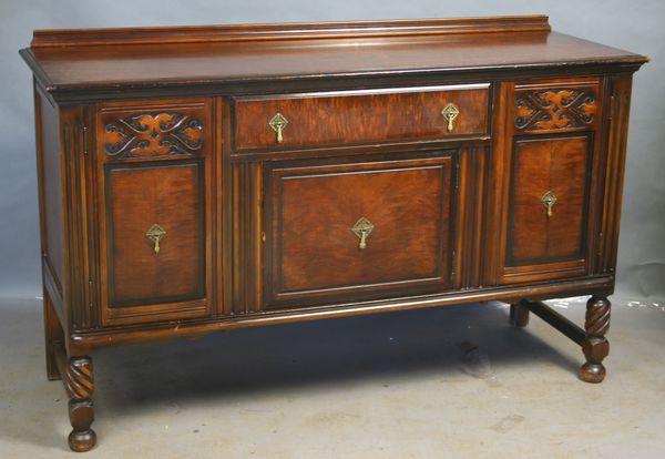 Appraisal: Circa Jacobean-style oak buffet ESt -