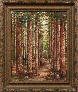 Appraisal: Beulah Watts - Texas Pine Forest early th c oil