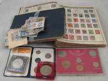 Appraisal: A mixed lot of two albums of stamps and some