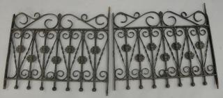 Appraisal: Small Victorian iron two part gate ht wd ea part