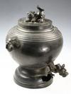 Appraisal: EARLY CHINESE BRONZE TEA BOILER - Ovoid Form on open