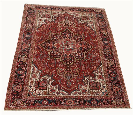 Appraisal: HERIZ CARPET Persia circa feet inches x feet