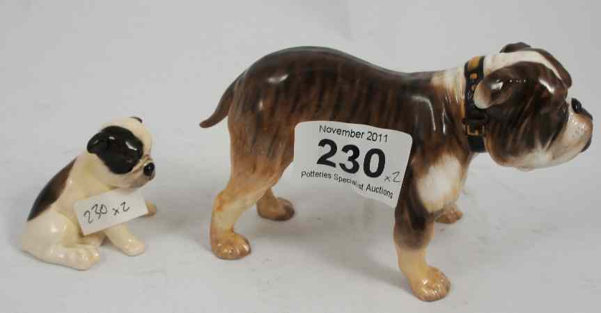 Appraisal: Royal Doulton Small Bulldog HN and Bulldog Pup K