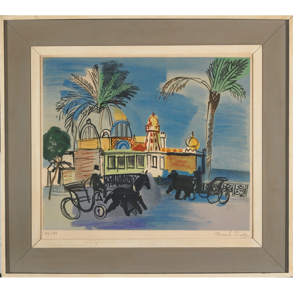 Appraisal: Raoul Dufy - French NICE LE CASINO DE LA JETEE