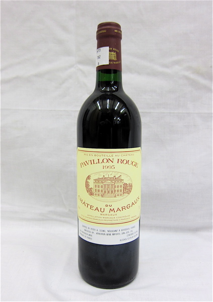 Appraisal: EIGHT BOTTLES VINTAGE FRENCH RED BORDEAUX Pavillon Rouge du Chateau