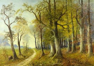 Appraisal: Painting Robert Wood Robert William Wood American - Path Through