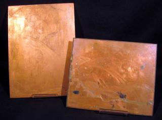 Appraisal: Pcs Albert Sterner ORIGINAL COPPER PLATES c Antique American Art