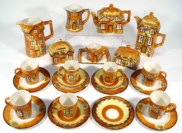 Appraisal: Large quantity of Price Kensington Cottageware with hand painted decoration