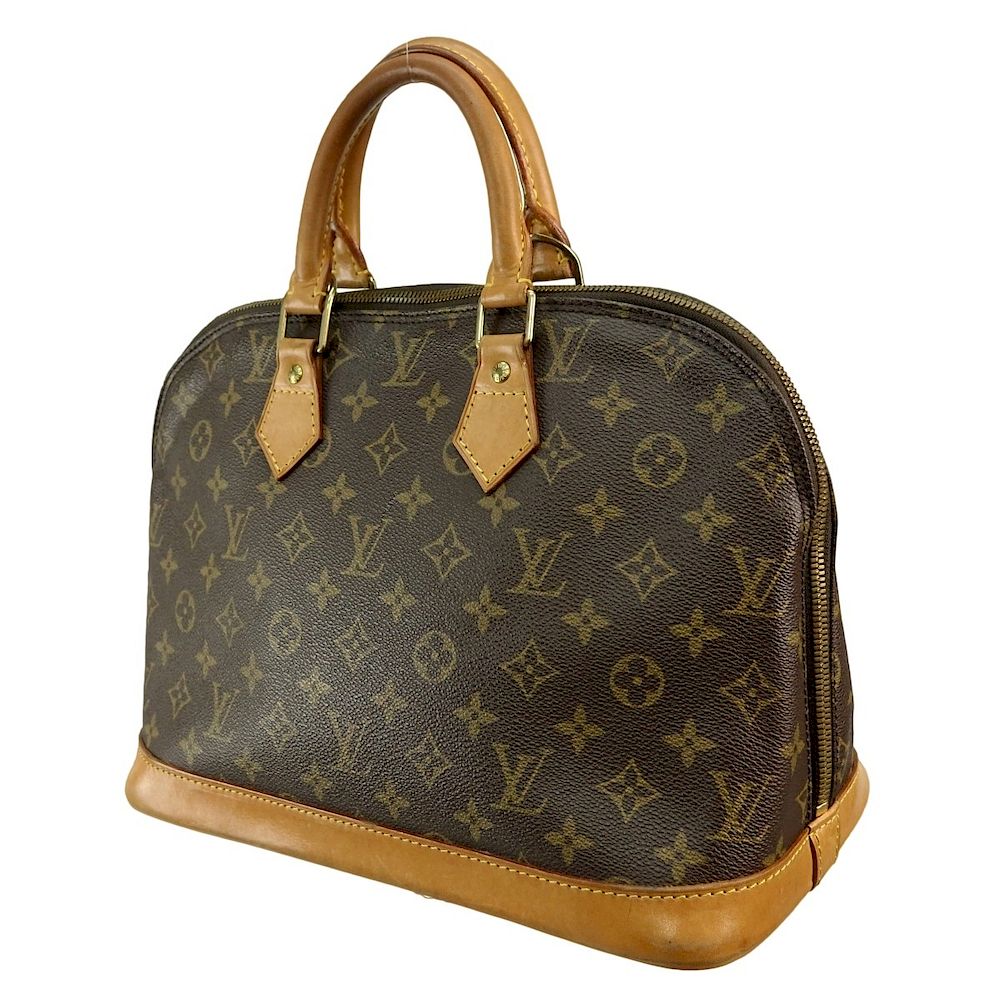 Appraisal: Louis Vuitton Brown Canvas Monogram Alma PM Louis Vuitton Brown