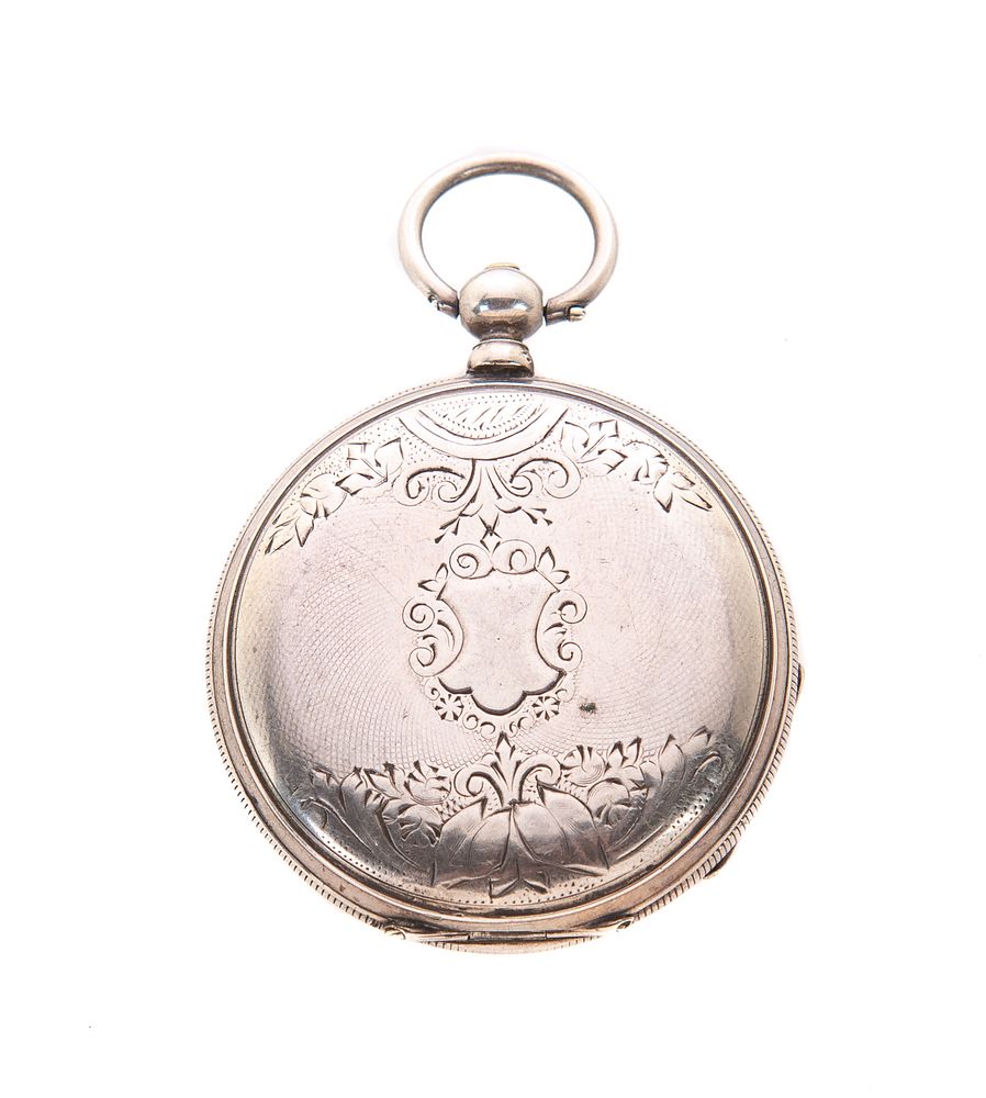 Appraisal: Robert Brandt Geneva KWKS Coin Silver Pocket Watch Robert Brandt