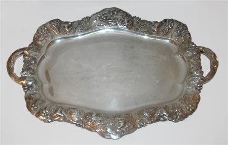 Appraisal: American Art Nouveau Silver Tray Estimate -