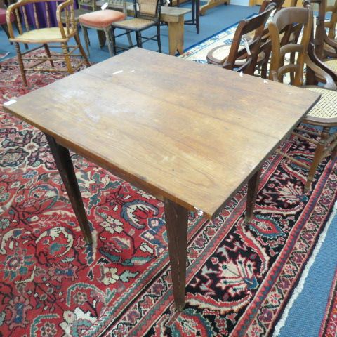 Appraisal: Antique Pine Work Table tall wide deep