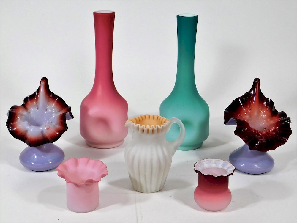 Appraisal: PC C American Mt Washington Peachblow Glass United States th