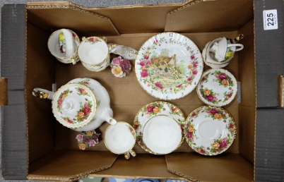 Appraisal: A collection of Royal Albert Old Country Rose items to