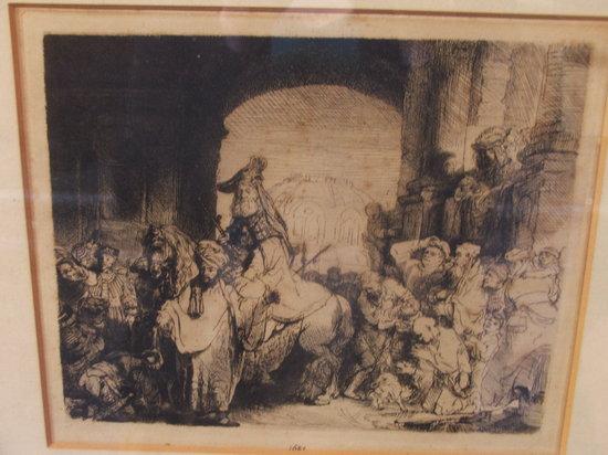 Appraisal: AFTER REMBRANDT VAN RIJN - 'The Triumph of Mordecai' etching