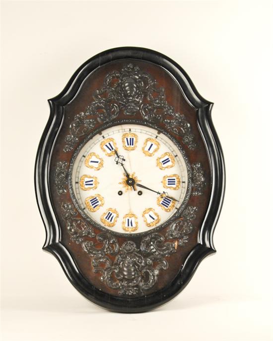 Appraisal: A th C French Picture Frame Wall Clock with an