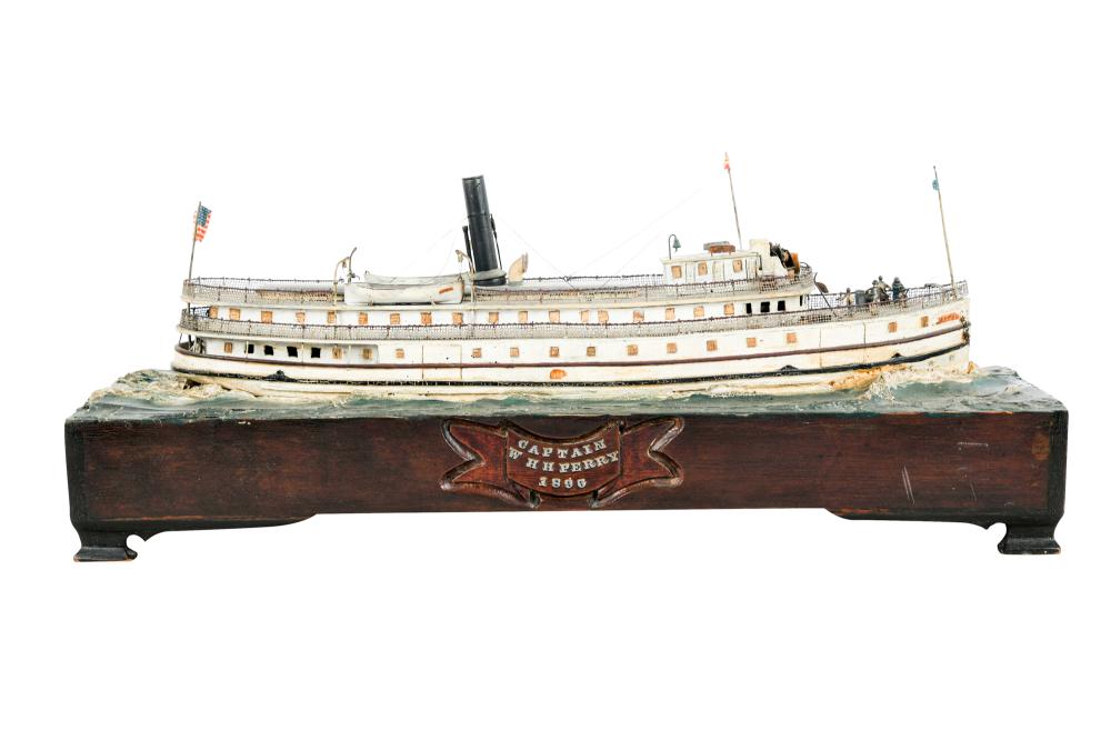 Appraisal: STEAMSHIP MODELCaptain WHH Perry model by George T Ross dated