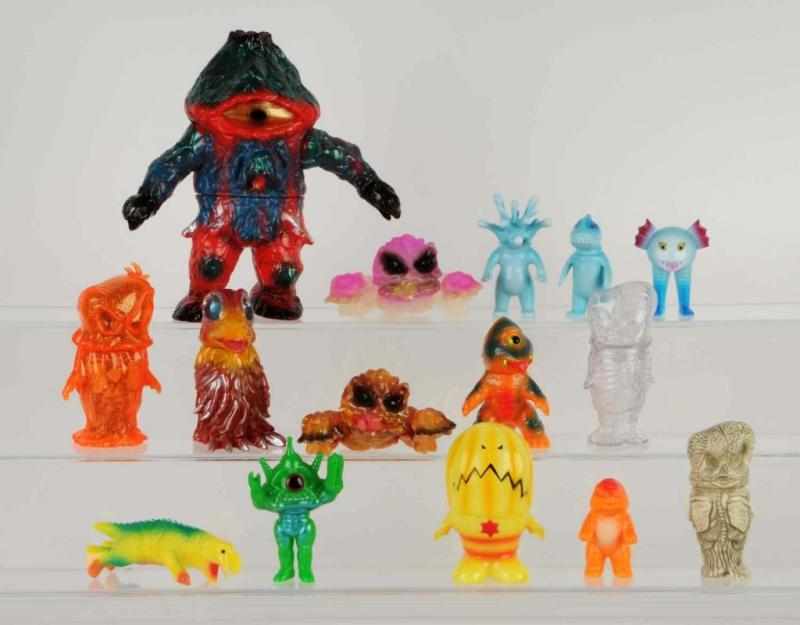 Appraisal: Lot of Assorted Soft Vinyl Figures Description Manufactured by Longneck