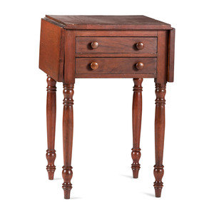 Appraisal: A Classical Turned Walnut Pembroke Table Likely Kentucky Circa Height