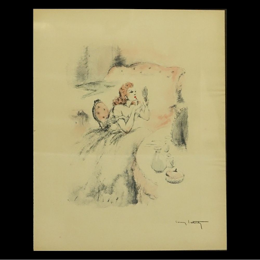 Appraisal: Louis Icart French - Louis Icart French - Color Etching