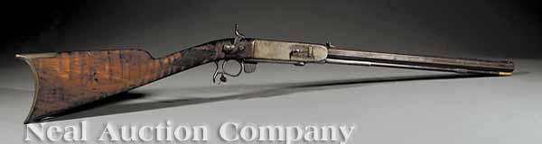 Appraisal: A Rare New Orleans Breechloading Rifle CL cal in octagonal