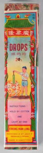 Appraisal: Drops -Pack Firecrackers Manufactured by Kwong Man Lung Made in