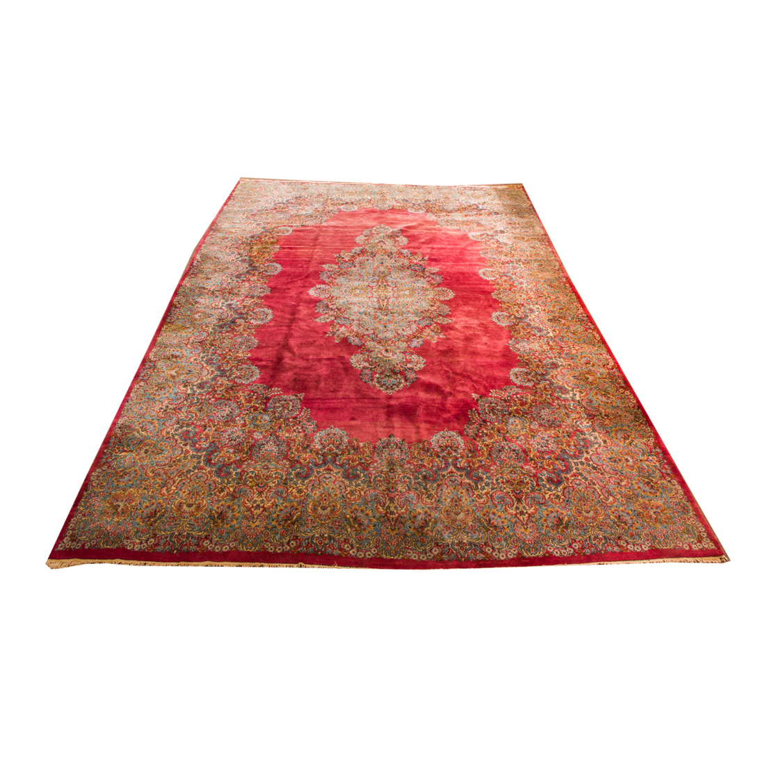 Appraisal: A LARGE PERSIAN KERMAN CARPET A large Persian Kerman Carpet