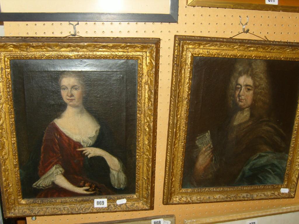 Appraisal: A pair of th century English School oil paintings on