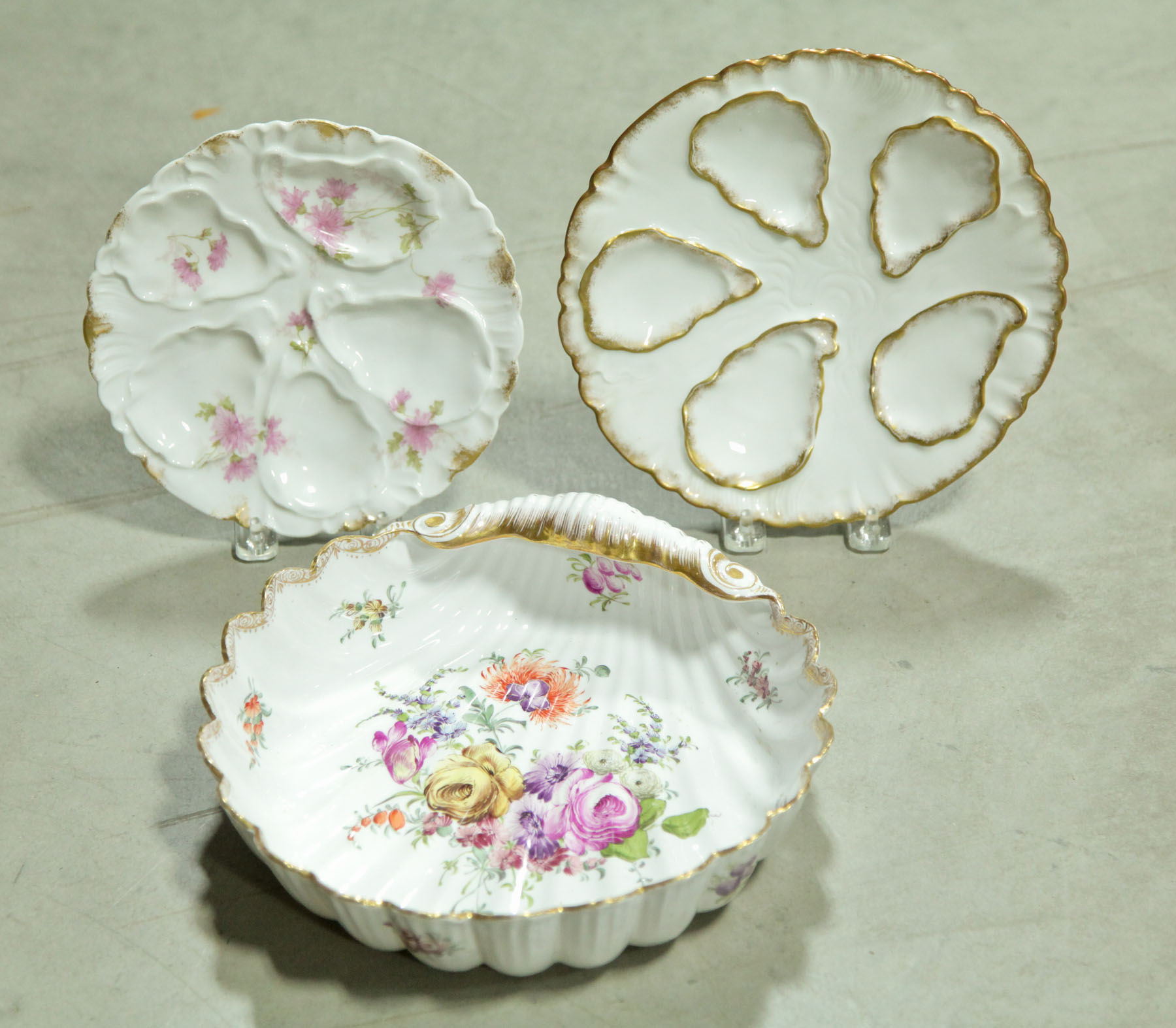 Appraisal: THREE PIECES OF PORCELAIN France and Germany late th early