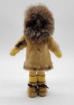 Appraisal: Eskimo Fur DollA finely stitched Alaska Native doll clothed in