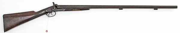 Appraisal: Percussion Double Barrel Shotgun by W C Scott gauge barrels