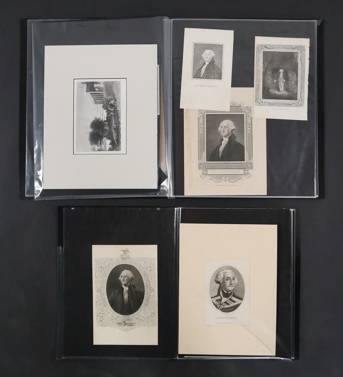 Appraisal: Large lot of George Washington art including lithographs engravings and