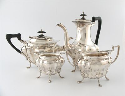 Appraisal: A four piece silver tea and coffee set by Walker