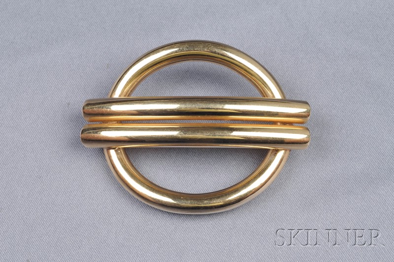 Appraisal: kt Gold Brooch Tiffany Co dwt lg in signed