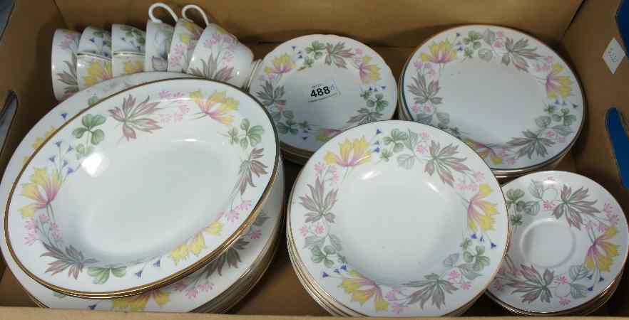 Appraisal: Shelley Columbine Dinner Service pieces