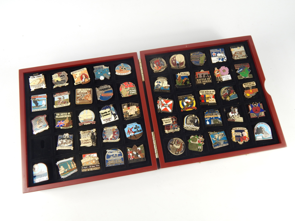 Appraisal: The Danbury Mint British Victory Collector's Pins Set cased with