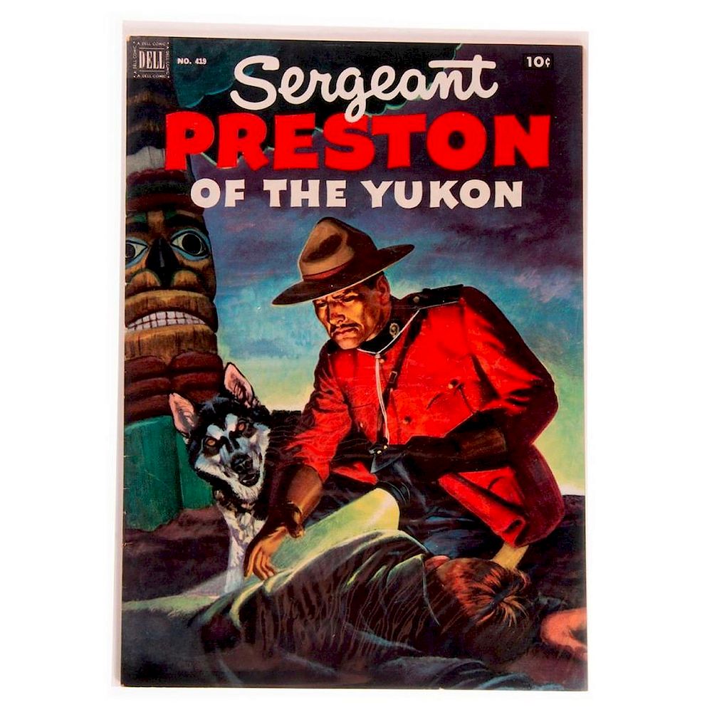 Appraisal: Sergeant Preston of the Yukon Four-Color Dell Issue Condition Very