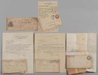 Appraisal: CSA Genls letters to J B Lindsley Stewart Wheeler Bate