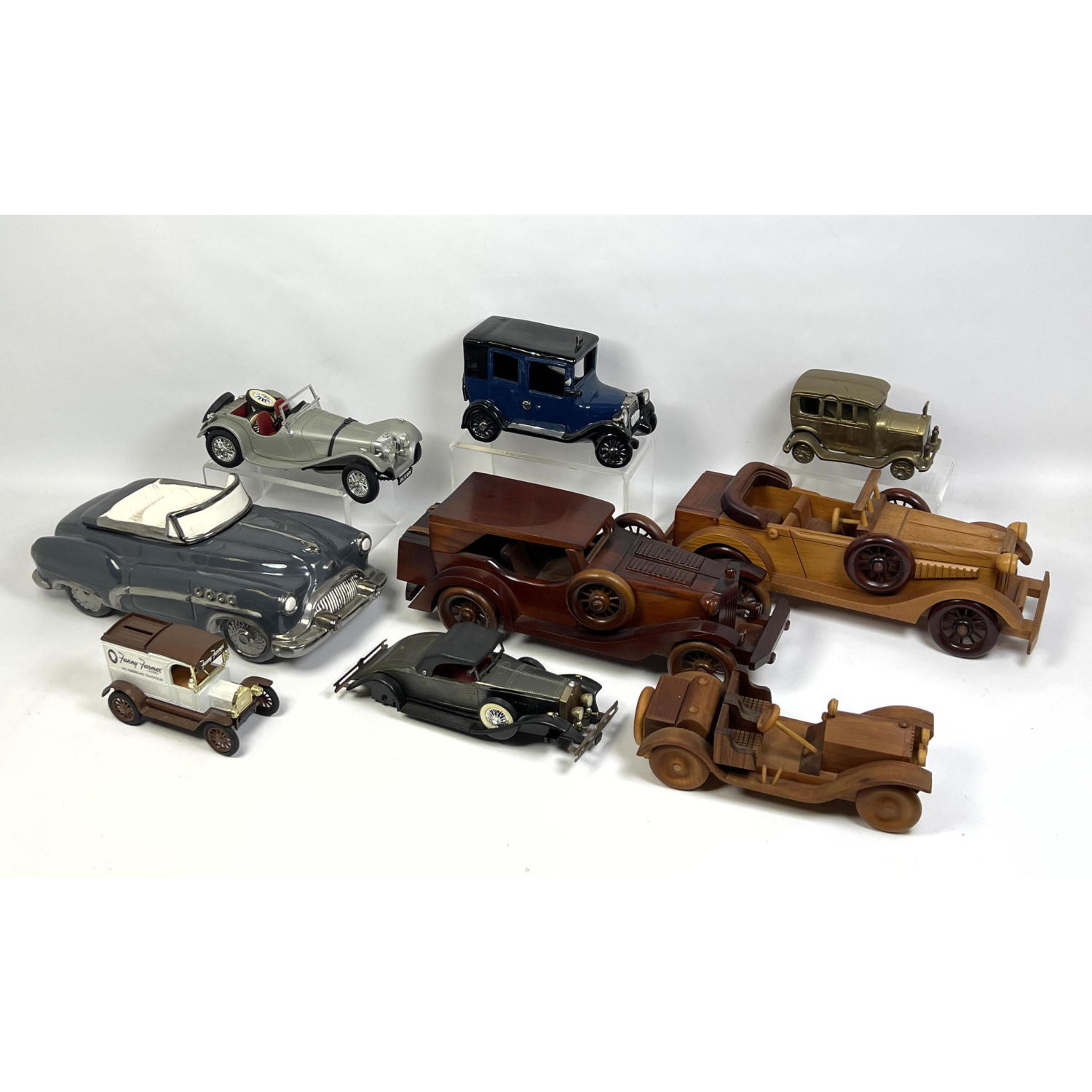 Appraisal: pc automobile Model Lot Some metal and some wood Dimensions