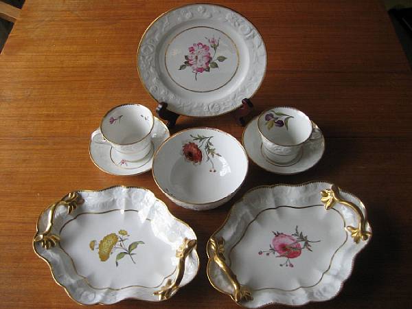 Appraisal: A Chamberlain's Worcester porcelain part dessert service first quarter th