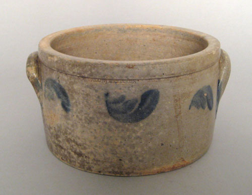 Appraisal: Reading Pennsylvania stoneware cake crock th c impressed Wells Richards