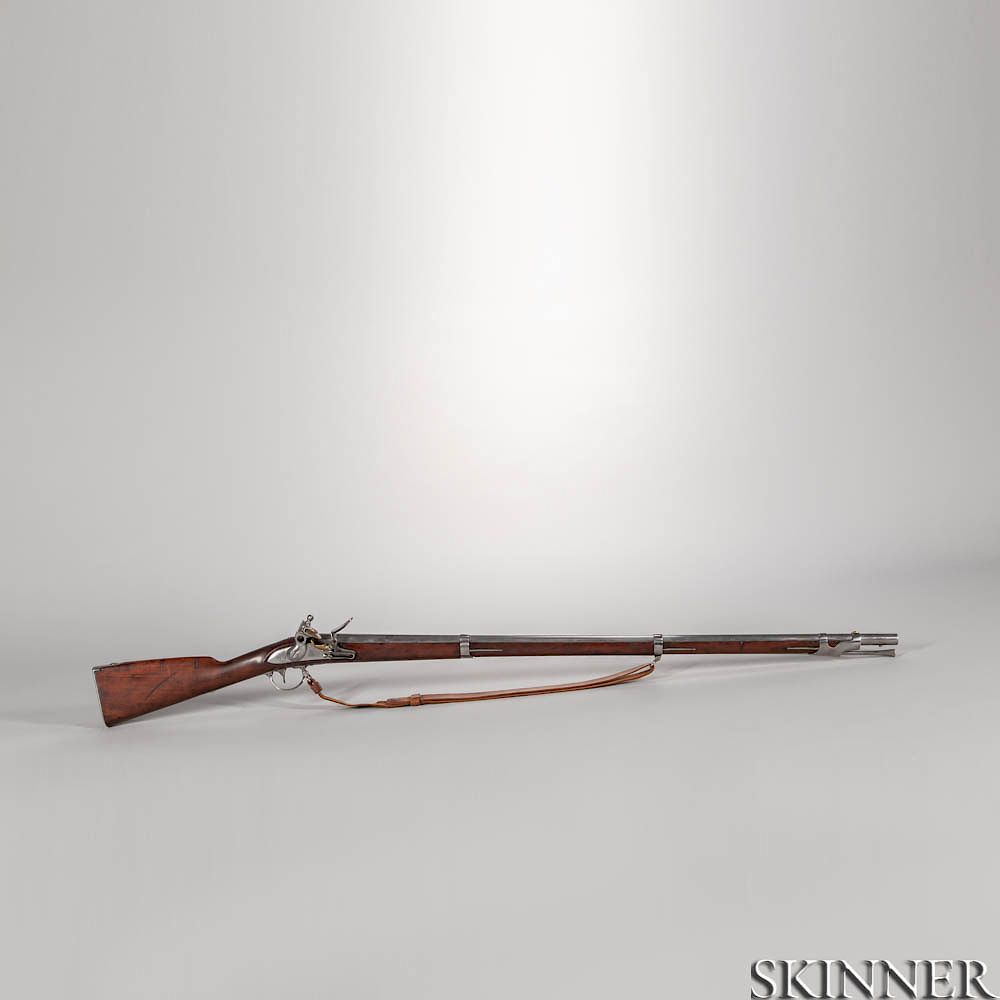 Appraisal: U S Model Flintlock Musket and Sling U S Model