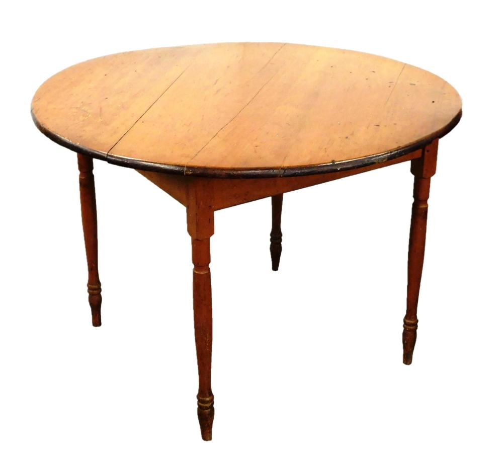 Appraisal: Wooden round table th C assembled from early elements turned