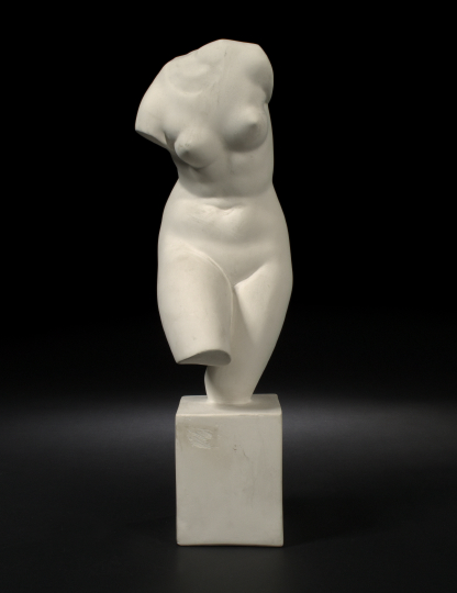 Appraisal: Continental Matte White Plaster Figure of The Venus of Cyrene