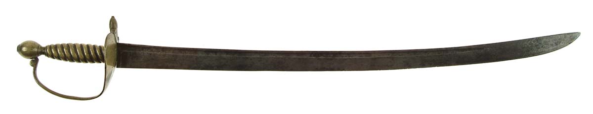 Appraisal: MODEL BRITISH HANGER - blade with single fuller Top of